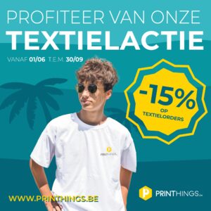 Krijg 15% korting op al je textielorders